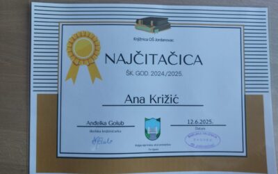Ana Križić – najčitačica ove školske godine