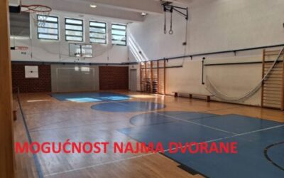 Zahtjev za korištenje Sportske dvorane/učionice u 2026./2027. godini
