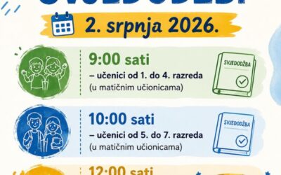 Podjela svjedodžbi 2. srpnja 2026.